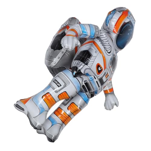 Garneck Astronautenballon Ballon Zum Thema Weltraum Dekorative Luftballons Zum Geburtstag Aufblasbarer Ballon Luftballons Zum Thema Weltraum Ballons Geburtstag Partyballon Aluminiumfolie von Garneck