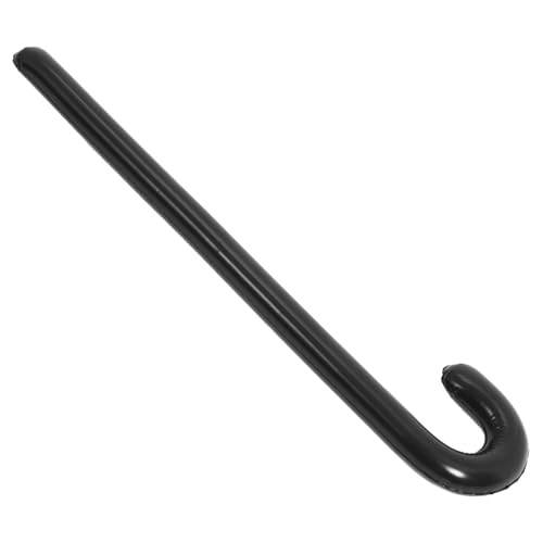 Garneck Aufblasbare Krückenmagie -requisiten Party Ballon Gehen Blasen Aufblasbare Krücke Bläst Auf Aufblasbares Krückenspielzeug Stock Größe Pvc Black von Garneck