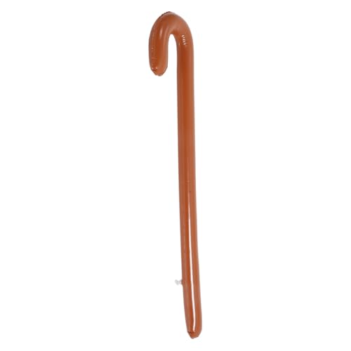 Garneck Aufblasbare Krückenstützen Aufblasbare Krücke Bläst Auf Blasen Geburtstagsfeier Aufblasbares Erwachsene Aufblasbare Ballonspielzeuge Stangen Light Brown Pvc von Garneck