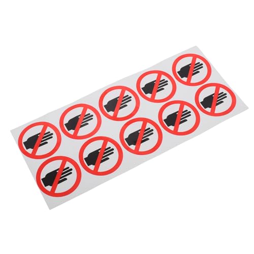 Garneck Aufkleber für Warnschilder Warnschild-Aufkleber Sicherheitsschildaufkleber Sicherheitsaufkleber Nicht anfassen PVC Gleitflächen wasserdichte selbstklebende Aufkleber Schwarz Garneck Aufkleber für Warnschilder Warnschild-Aufkleber Sicherheitsschildaufkleber Sicherheitsaufkleber Nicht anfassen PVC Gleitflächen wasserdichte selbstklebende Aufkleber Schwarz von Garneck