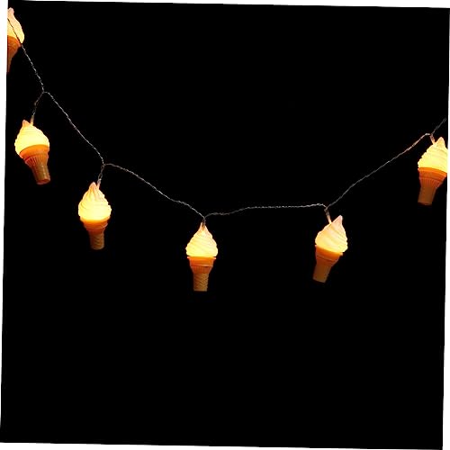 Garneck 2 Sets Realistische -lichterkette Mit Eiscreme- Multifunktionale Lichterkette Mit Eiscreme- Für Weihnachtsdekorationen Geburtstagsparty-beleuchtung von Garneck