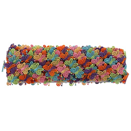 Garneck Besticktes Spitzenband Im Schmetterlings-Stil Für Kreative Nähprojekte - Ideal Für Hochzeiten Brautkleider Und Heimdekoration – 12 7 Cm Breit Hochwertiges Material von Garneck
