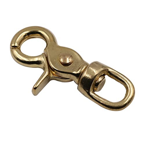 Garneck Brass Lobster Clasp Oval Drehbarer Schnapphaken für Lederband Verschluss Riemen Clips und Taschen Rostfreier Messing Karabiner für Lederbänder Basteln und Gürtel Garneck Brass Lobster Clasp Oval Drehbarer Schnapphaken für Lederband Verschluss Riemen Clips und Taschen Rostfreier Messing Karabiner für Lederbänder Basteln und Gürtel von Garneck