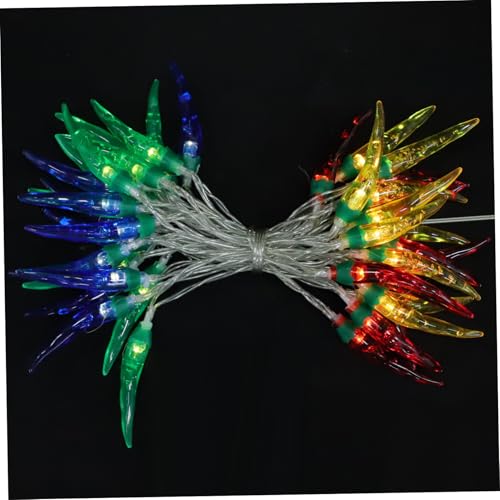 Garneck Bunte Chili Lichterkette Leds Batteriebetrieben Dekorative String Lights für Schlafzimmer Weihnachtsbeleuchtung Party Deko mit Transparentem Kabel Garneck Bunte Chili Lichterkette Leds Batteriebetrieben Dekorative String Lights für Schlafzimmer Weihnachtsbeleuchtung Party Deko mit Transparentem Kabel von Garneck