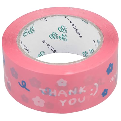 Garneck Danke Band Aufkleber Zum Verschließen Von Kartons Versiegelung Mit Paketband Blume Tasche Versiegelungsboxen Kaffee Klebeband Zum Mitnehmen Verpackung Für Und Bopp von Garneck
