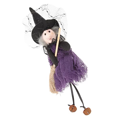 Garneck Dekorative Hexenfigur Hängende Halloween Dekoration Hexenpuppe für Mystische für Feste und Raumdeko von Garneck