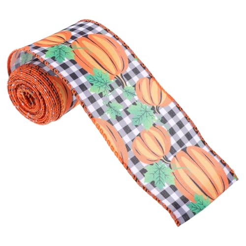 Garneck Dekoratives Herbstband Polyester Geschenkband für DIY Schleifen Leicht zu Biegen und Schneiden für Geschenkverpackung Partydeko Herbstliche Bastelprojekte Garneck Dekoratives Herbstband Polyester Geschenkband für DIY Schleifen Leicht zu Biegen und Schneiden für Geschenkverpackung Partydeko Herbstliche Bastelprojekte von Garneck