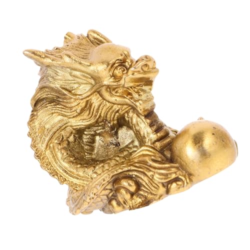 Garneck Drachenverzierung Auto Dashboard - Ornamente Desktop-Drachenfiguren- Drachenstatue Dekoration Desktop - Drachenhandwerksdekor Verzierung in Drachenform Kupfer Golden Garneck Drachenverzierung Auto Dashboard - Ornamente Desktop-Drachenfiguren- Drachenstatue Dekoration Desktop - Drachenhandwerksdekor Verzierung in Drachenform Kupfer Golden von Garneck
