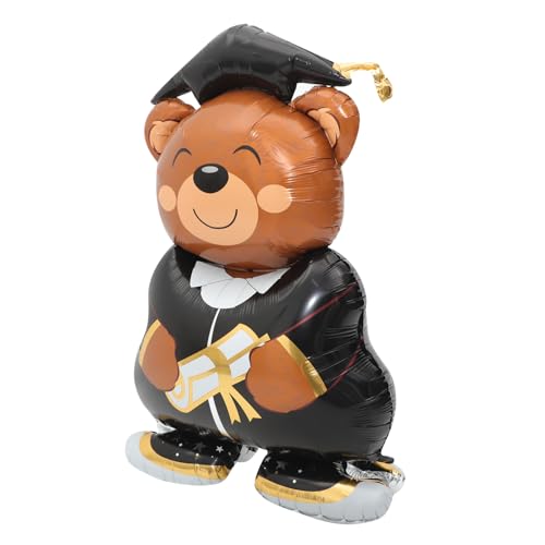 Garneck Dreidimensionaler Standing Dr. Bear Ballon Herzlichen Glückwunsch Grad Ballon Grad Ballons Led Willkommen Luftballons Für Den Abschluss Abschlussfolienballons Tragen Aluminiumfolie von Garneck