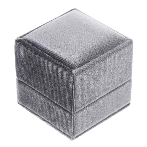 Garneck Elegante Quadratische Schmuckschatulle aus Grauem Samt Filigrane Ringschachtel für Verlobungsringe und Schmuckaufbewahrung Geschenk für Frauen und Mädchen zu Hochzeit Geburtstag Garneck Elegante Quadratische Schmuckschatulle aus Grauem Samt Filigrane Ringschachtel für Verlobungsringe und Schmuckaufbewahrung Geschenk für Frauen und Mädchen zu Hochzeit Geburtstag von Garneck