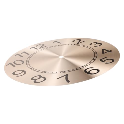 Garneck Ersatz-zifferblatt Für Wanduhr Runde Metallplatte Für Quarzuhrwerk Elegantes Roségold-Aluminium Für Die Dekoration Zu Hause Oder Im Büro von Garneck