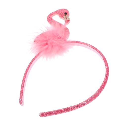 Garneck Flamingo Haarreif für Damen Kreatives Stirnband mit Verspieltem Flamingo design Vielseitiges Party accessoire für Karneval Halloween Geburtstage und Tropische Motto events von Garneck