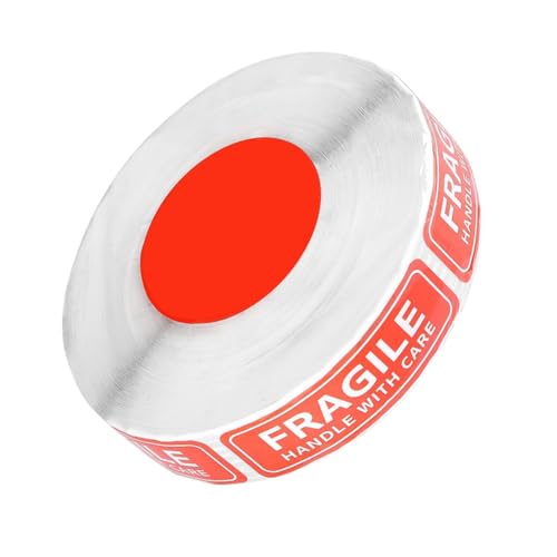 Garneck Fragile Warning Sticker Selbstklebend Klare Schrift Stark Haftend Große Warnaufkleber für Zerbrechliche Pakete und Sichere Verpackung Geeignet für Umzug Versand Kartons von Garneck