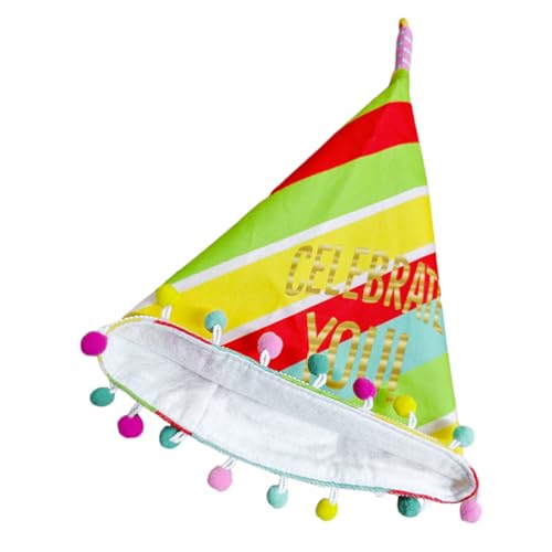 Garneck Geburtstagsparty-Hut partyhüte kinder farbkappen Bunter Kegelhut Geburtstagshüte Kopfbedeckung für Geburtstagsfeiern Stoffhut für die Geburtstagsfeier bilden von Garneck