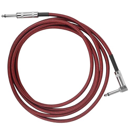 Garneck Gitarren Audio Patchkabel Verbindungskabel Gewebt Langlebig für Gitarren Bässe und Musikinstrumente Professionelles Gitarrenkabel von Garneck
