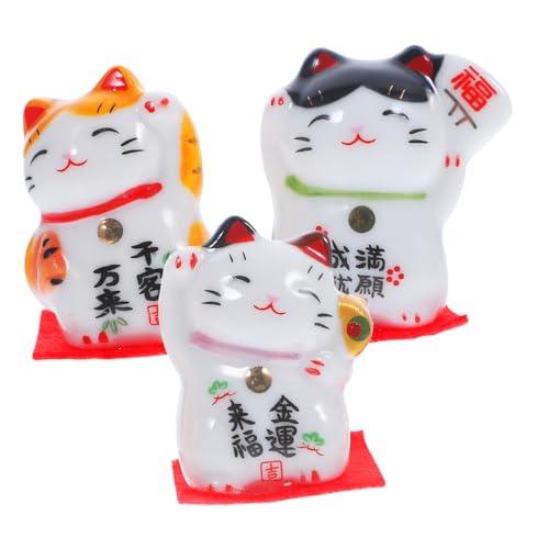 Garneck Glückskatze Deko Set Maneki Neko Tischornamente Für Wohnzimmer Und Büro Kreative Tischdekoration Aus Porzellan Für Zuhause Und Büro Garneck Glückskatze Deko Set Maneki Neko Tischornamente Für Wohnzimmer Und Büro Kreative Tischdekoration Aus Porzellan Für Zuhause Und Büro von Garneck