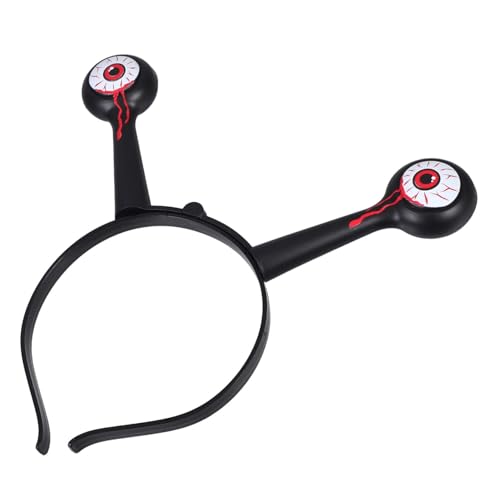 Garneck Goggle Headwear Antennen Haarbänder Lustiges Make Up Stirnband Augapfel Kostüm Kopfbedeckung Stirnband Boppers Lustige Kostüm Kopfbedeckung Schwarzer Kunststoff von Garneck