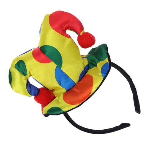 Garneck Halloween Party Haarreif Clown Kostüm Haarband Bunte Fasching Kopfschmuck für Damen Cosplay Bühnenauftritte und Karneval von Garneck