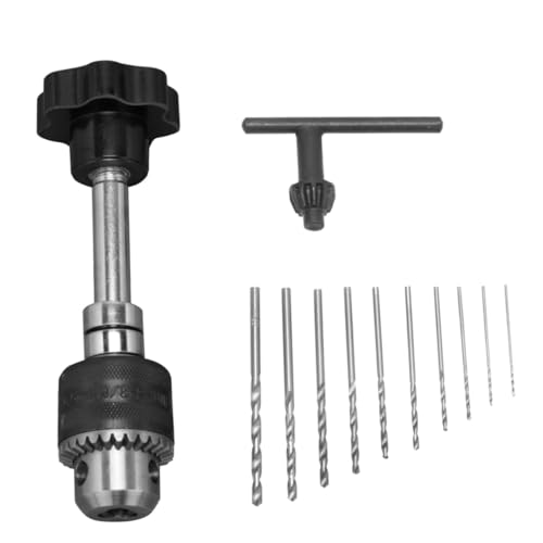 Garneck Handbohrer mit Bohrköpfen Schwarz Handbetriebener Bohrer für Schmuck Holzarbeiten Basteln Kompakt Leicht Geeignet für DIY Lochbohrungen an Perlen Garneck Handbohrer mit Bohrköpfen Schwarz Handbetriebener Bohrer für Schmuck Holzarbeiten Basteln Kompakt Leicht Geeignet für DIY Lochbohrungen an Perlen von Garneck