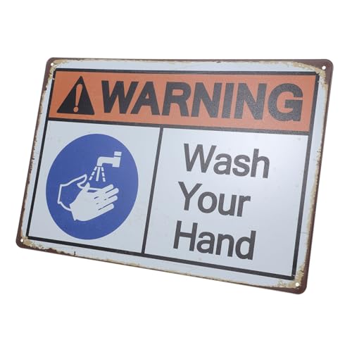 Garneck Handwaschschild Mitarbeiter müssen sich die Hände waschen Achtung nasses Bodenschild Feuerlöscher für Boot Handzeichen wasche deine Hand Feuerlöscher-Schilder Eisen Garneck Handwaschschild Mitarbeiter müssen sich die Hände waschen Achtung nasses Bodenschild Feuerlöscher für Boot Handzeichen wasche deine Hand Feuerlöscher-Schilder Eisen von Garneck