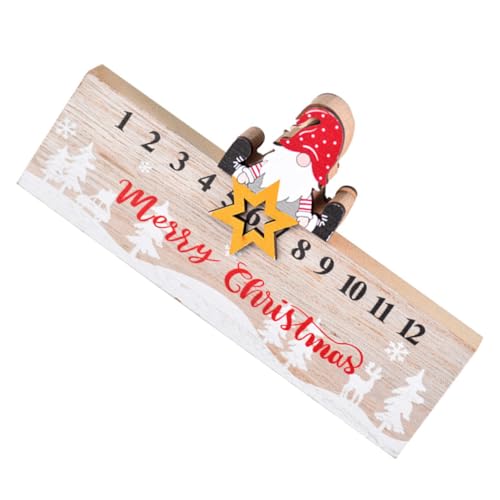 Garneck Holz Adventskalender Weihnachten Desktop Weihnachtsdeko Langlebig Beweglich Warmes Xmas Countdown Tischkalender Holzblock Dekoration Garneck Holz Adventskalender Weihnachten Desktop Weihnachtsdeko Langlebig Beweglich Warmes Xmas Countdown Tischkalender Holzblock Dekoration von Garneck