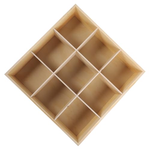 Garneck Holz Aufbewahrungsbox mit Fächern Desktop Organizer Schmuckschatulle Kosmetikorganisierer Langlebig Elegant für Schreibtisch und Schmucksammlung Garneck Holz Aufbewahrungsbox mit Fächern Desktop Organizer Schmuckschatulle Kosmetikorganisierer Langlebig Elegant für Schreibtisch und Schmucksammlung von Garneck