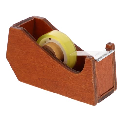 Garneck Holz Klebebandabroller mit Niedlichem Tierdesign Tragbarer Packbandspender und Praktischer Tisch Klebebandabroller Multifunktionaler Tape Cutter für Büro und Zuhause Langlebiger von Garneck