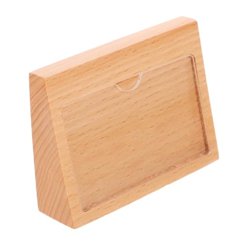 Garneck Holz Preisschild Halter Tischaufsteller Preisetiketten Display Ständer Langlebig Praktisch Vielseitig für Supermarkt Ladengeschäft Ausstellung von Garneck