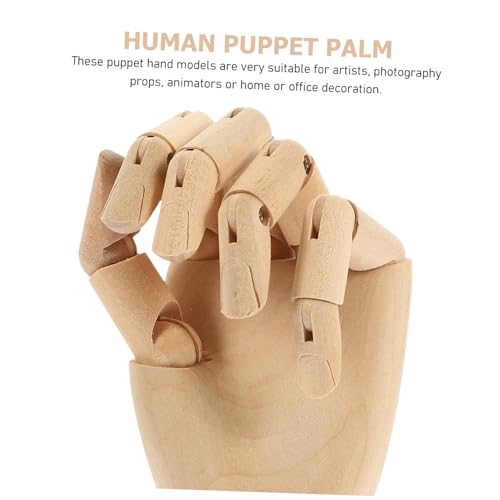 Garneck Holzhand Modell mit Flexiblen Artikulierten Fingern Linkshändige Hand Robustes Zeichnen Übungshand Künstlerische Gliederpuppe für Skizzieren Malen und Kreative Dekoration Garneck Holzhand Modell mit Flexiblen Artikulierten Fingern Linkshändige Hand Robustes Zeichnen Übungshand Künstlerische Gliederpuppe für Skizzieren Malen und Kreative Dekoration von Garneck