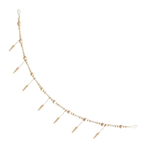 Garneck Holzperlen Girlande mit Clips Fotohalter Wanddekoration für Fotos Memo Notizen Natürliche Holzoptik Vielseitig Einsetzbar als für Familie und Freunde Garneck Holzperlen Girlande mit Clips Fotohalter Wanddekoration für Fotos Memo Notizen Natürliche Holzoptik Vielseitig Einsetzbar als für Familie und Freunde von Garneck