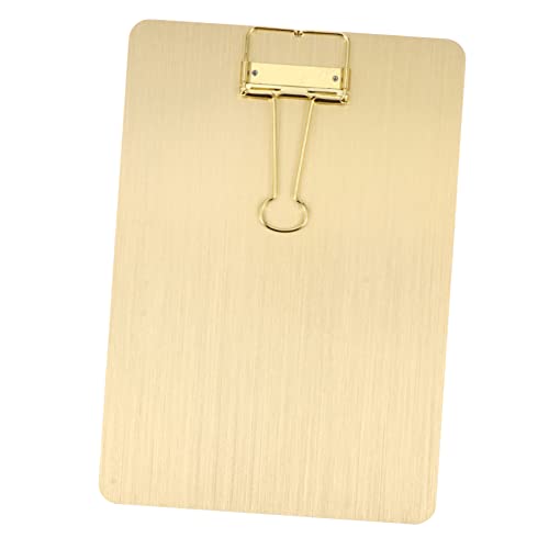 Garneck Klemmbrett A5 Gold Edelstahl Schreibbrett Mit Metallclip – Ideal Für Büro - Schule Und Restaurant - Eleganter Organizer Für Dokumente Und Menüs Robust Und Stilvoll Garneck Klemmbrett A5 Gold Edelstahl Schreibbrett Mit Metallclip – Ideal Für Büro - Schule Und Restaurant - Eleganter Organizer Für Dokumente Und Menüs Robust Und Stilvoll von Garneck
