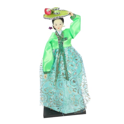 Garneck Koreanische Hanbok Puppe Kreative Stoffpuppe Mit Traditioneller Kleidung Handgefertigte Dekofigur Für Sammler Vielseitige Wohnkultur Lebendige Farben Und Detailreiche Verarbeitung von Garneck