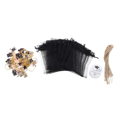 Garneck Kreative Schlüsselanhänger mit Mini Abschlusskappen und Geschenktüten Partydekorationen für Rucksäcke und Garneck Kreative Schlüsselanhänger mit Mini Abschlusskappen und Geschenktüten Partydekorationen für Rucksäcke und von Garneck