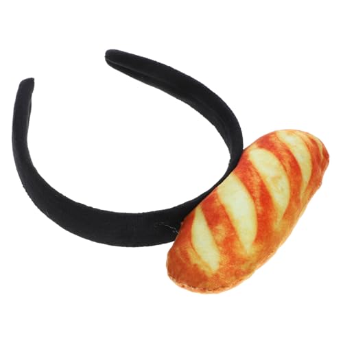 Garneck Kreatives Cosplay Brot Haarband mit Einzigartigem Party design Vielseitiges Damen Stirnband für Karneval Fotoshooting Bühnenauftritte und Geburtstagsfeiern von Garneck