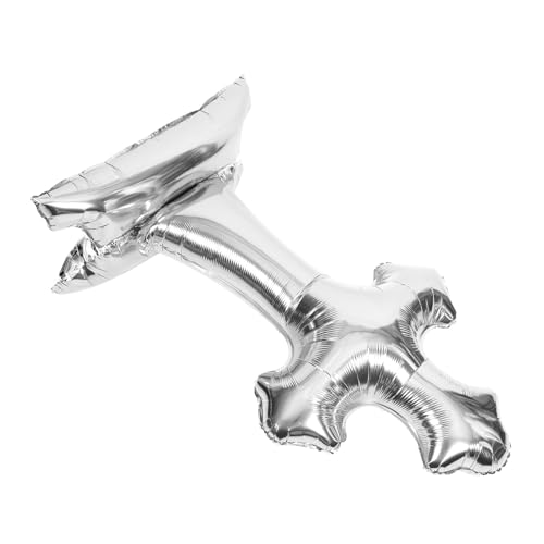 Garneck Kreuzförmiger Aluminiumfolie Luftballon Zur Feier Hochzeits Und Shower Deko Metallic Folienballon Für Taufen Und Festliche Anlässe Einzelverpackung Opp-tüte von Garneck