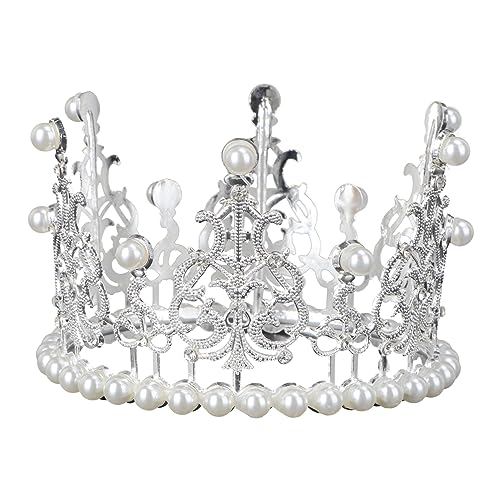 Garneck Krone Für Torte – Elegante Tortendeko Mit Strass Und Perlen Im Vintage-Stil - Perfekte Krone Cake Topper Für Kindergeburtstag Babyparty Und Hochzeiten Silber Deko Garneck Krone Für Torte – Elegante Tortendeko Mit Strass Und Perlen Im Vintage-Stil - Perfekte Krone Cake Topper Für Kindergeburtstag Babyparty Und Hochzeiten Silber Deko von Garneck