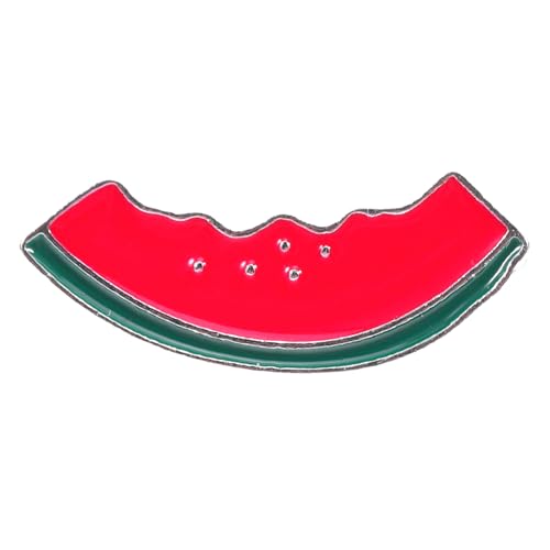 Garneck Legierungs-wassermelonen-brosche Schal Sicherheitsnadeln Broschennadel Sommer Stifte Hemdkragenkette Kleidungszubehör Wassermelonen-abzeichen Hawaiianische Broschen Rot von Garneck