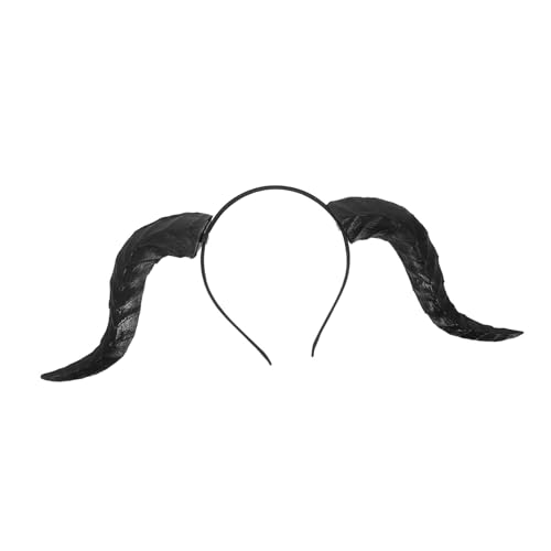 Garneck Leichtes Abnehmbares Hörner-stirnband mit Schwarzen Abnehmbaren Stierhörnern Bequemes Halloween-accessoire für Cosplay Karneval und Party Haarschonendes Animal Headband Garneck Leichtes Abnehmbares Hörner-stirnband mit Schwarzen Abnehmbaren Stierhörnern Bequemes Halloween-accessoire für Cosplay Karneval und Party Haarschonendes Animal Headband von Garneck