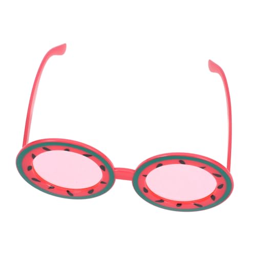 Garneck Lustige Hawaii Watermelon Sonnenbrille Fruchtmotive Partybrille Karneval Kostüm Zubehör für Erwachsene und Auffällige Neuheit für Sommerfeste und Geburtstagspartys von Garneck