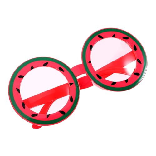 Garneck Lustige Partybrille Wassermelonenform PC Material Sommer Strand Eyeglas Dekoration für Erwachsene und Festival Accessoire von Garneck
