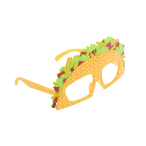 Garneck Lustige Taco Party Sonnenbrille Leichte Bequeme Partybrille für Erwachsene Witzige Fotorequisiten für Karneval Maskerade Geschenkidee für Freunde und Familie von Garneck