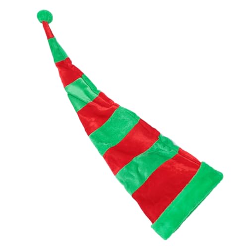Garneck Lustige Weihnachts Zipfelmütze aus Weichem Material mit Rot grün Gestreiftem Design Verlängert Draht Verstellbar für Erwachsene und Partyhut Festliche Kostüm accessoire Garneck Lustige Weihnachts Zipfelmütze aus Weichem Material mit Rot grün Gestreiftem Design Verlängert Draht Verstellbar für Erwachsene und Partyhut Festliche Kostüm accessoire von Garneck
