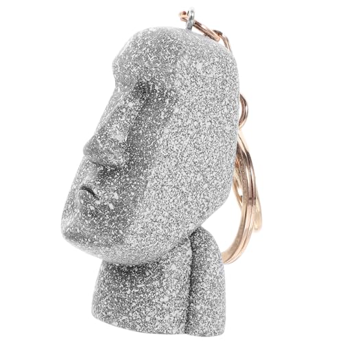 Garneck Moai Schlüsselanhänger Resin Anhänger Moai Statue Taschenanhänger Rucksack Dekoration Geschenkidee für Frauen und Männer von Garneck