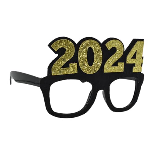 Garneck Neujahrsbrille Partybrille Lustiges Quadratisches Brillengestell für Silvester Feier Karneval Fasching Zubehör für Frauen und Männer Garneck Neujahrsbrille Partybrille Lustiges Quadratisches Brillengestell für Silvester Feier Karneval Fasching Zubehör für Frauen und Männer von Garneck