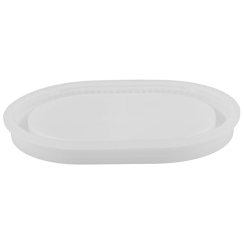 Garneck Ovaler Silikon Tray Mold Langlebige Gießform für Kerzenhalter und Resin Schmuck DIY Tablett mit Filigranem Design Vielseitig für Epoxidharz und Bastelprojekte von Garneck
