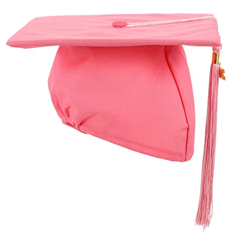 Garneck Partyhut -Arzthut weiße Abschlusskappe Abschlussfeier Blau Dekorationen Erwachsene Abschluss Zubehör Junggesellenhut Abschlusshüte Abschluss Kopfbedeckung Grad Hüte Polyester Rosa von Garneck