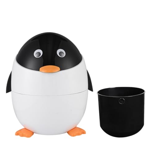 Garneck Pinguin-Mülleimer Kleiner Müll kann Aufbewahrungsbehälter für den Papierkorb Pinguin-Badezimmerdekor mülleimer Cartoon-Mülltonne süßer Mülleimer Mülldose mit Deckung Plastik Garneck Pinguin-Mülleimer Kleiner Müll kann Aufbewahrungsbehälter für den Papierkorb Pinguin-Badezimmerdekor mülleimer Cartoon-Mülltonne süßer Mülleimer Mülldose mit Deckung Plastik von Garneck