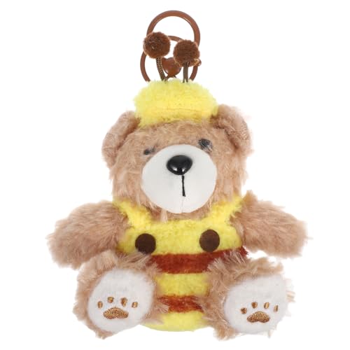 Garneck Plüsch Bär Anhänger Kuscheltier Schlüsselanhänger Cartoon Design Robust Leicht Rucksack Tasche Deko für Mädchen Jungen Valentinstag von Garneck
