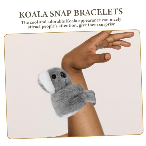 Garneck Plüsch Koala Slap Armband Kuscheliges Tierarmband als Party Mitgebsel für Geburtstag Halloween Weihnachten Ostern von Garneck