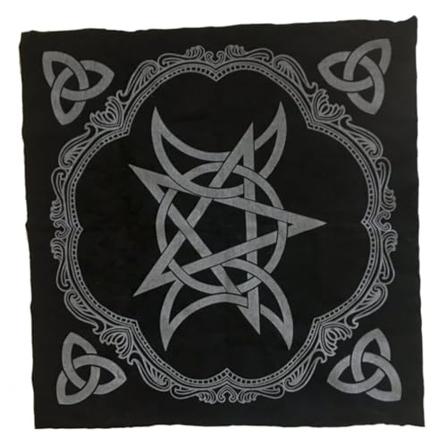 Garneck Professionelle Tarot Tischdecke mit Fünfpunktigem Sternmuster Leicht und Tragbar für Brettspiele zu Hause Freien aus Hochwertigem Lint Material für Angenehmen von Garneck